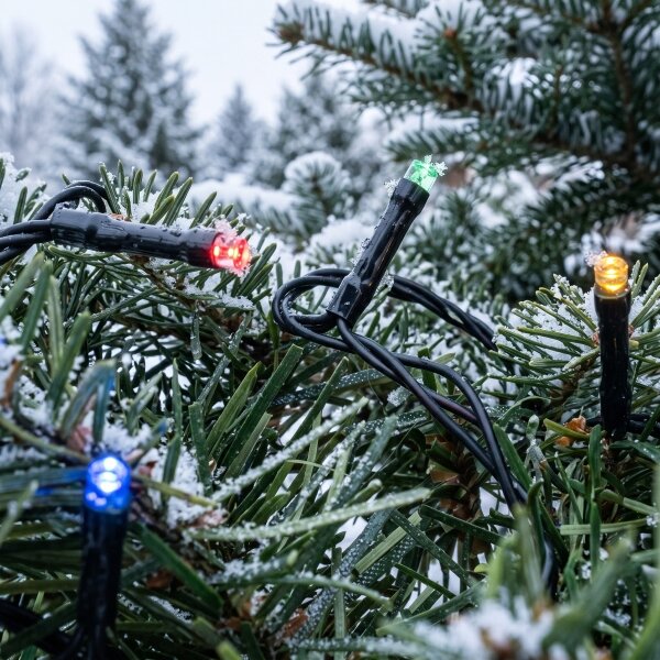 BRILAGI - Catena luminosa natalizia LED per esterni 700 LED/8 funzioni 75 m IP44 multicolore