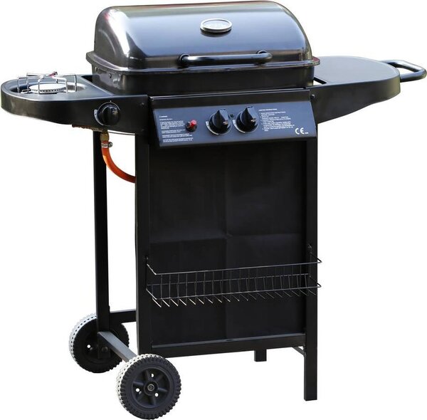 Barbecue gas "Festa 5" - 5 fuochi di cui 1 laterale - 12,9 Kw- Nero