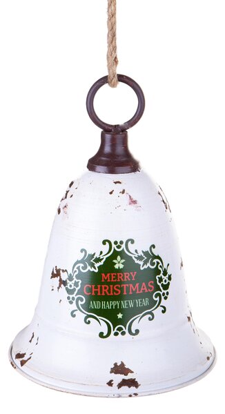 Set 12 Campana in Metallo Classica Ø15 X H20 cm Crema/Verde