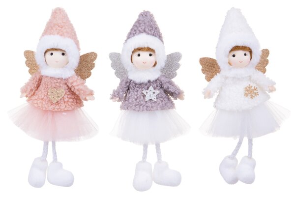 Set 12 Angeli con Cappello H19 cm