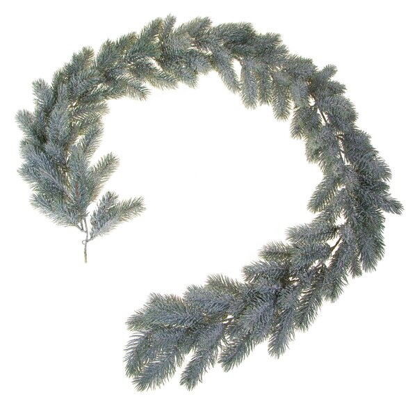 Ghirlanda Abete con Glitter 185 cm 168T Grigio