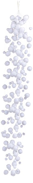 Set 4 Fili Palline Decorative per Albero di Natale Cadenti H120 cm