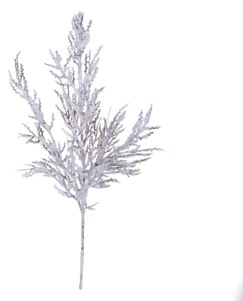 Set 12 Rami Spoglio con Neve 89 cm Grigio/Marrone