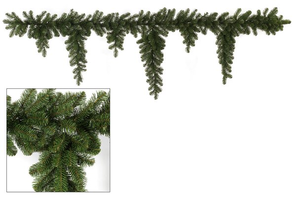 Ghirlanda di Pigne con Drop 333 Tips H270 cm Verde