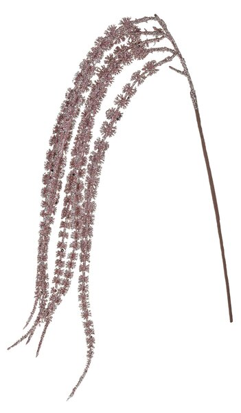 Set 6 Amaranthus Pedente con Glitter H80 cm Rosa