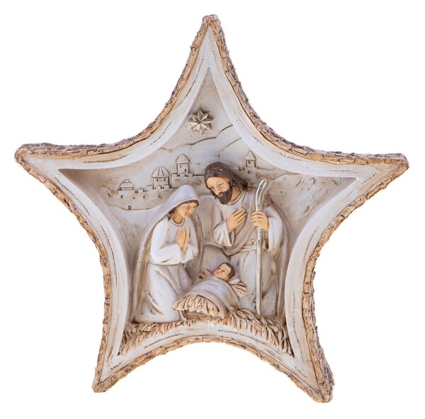 Natività con Stella 19,5 cm in Resina