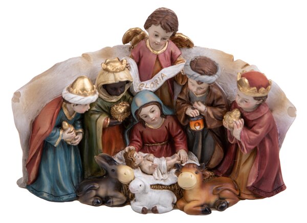 Natività con Base H13 cm in Resina