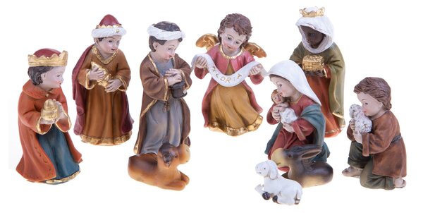 Natività 10 Pz H12 cm in Resina