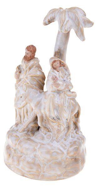 Natività Carillon con Asinello 23 cm in Porcellana