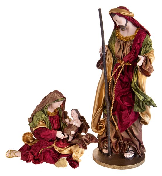 Natività 2 Personaggi H38 cm in Resina