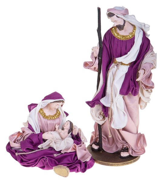 Natività 2 Personaggi H38 cm in Resina