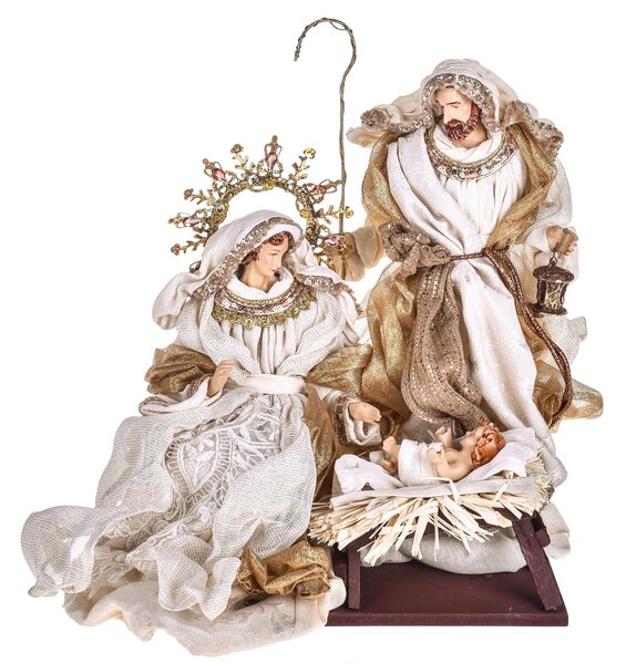 Natività Su Base H36 cm in Resina