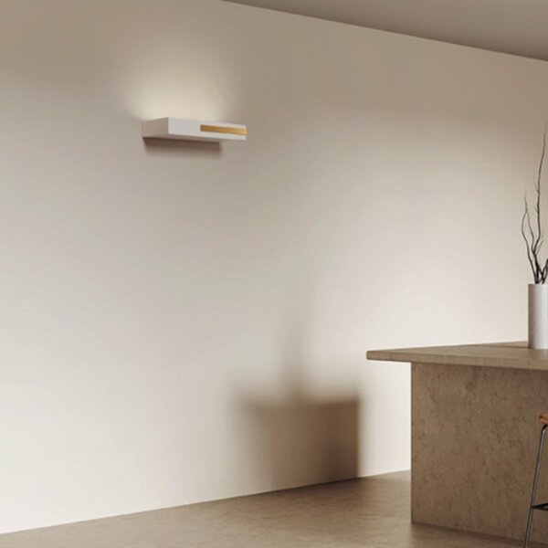 Applique moderna sforzin illuminazione velia ap3 t540 t541 t542 gx53 led monoemissione gesso metallo - Sforzin Illuminazione