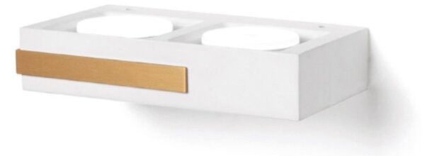 Applique moderna sforzin illuminazione velia ap2 t537 t538 t539 gx53 led monoemissione gesso metallo - Sforzin Illuminazione