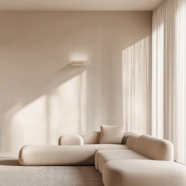 Applique moderna sforzin illuminazione velia ap2 t537 t538 t539 gx53 led monoemissione gesso metallo - Sforzin Illuminazione