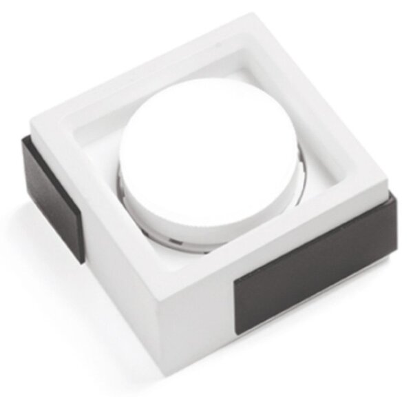 Plafoniera moderna sforzin illuminazione velia pl1 t543 t544 t545 gx53 led gesso metallo - Sforzin Illuminazione