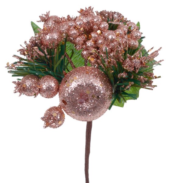 Set 24 Pick con Mela Ø10 cm Champagne