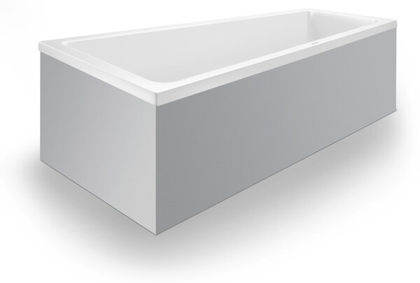 Duravit No.1 baignoire encastrée, trapèze, 1700x1000mm, 1 pente de dossier à gauche, blanc, 700508000000000, 700508000000000