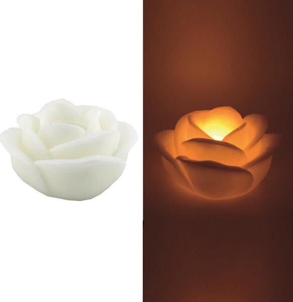 Candela led rosa bianco fontana cm Ø32xh20
