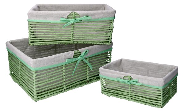 Set 3 Cassetti paper hilary verde chiaro