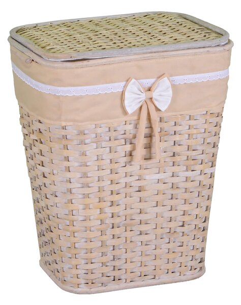 Cesto Portabiancheria in rattan emanuele naturale rettangolare cm 41x31xh54
