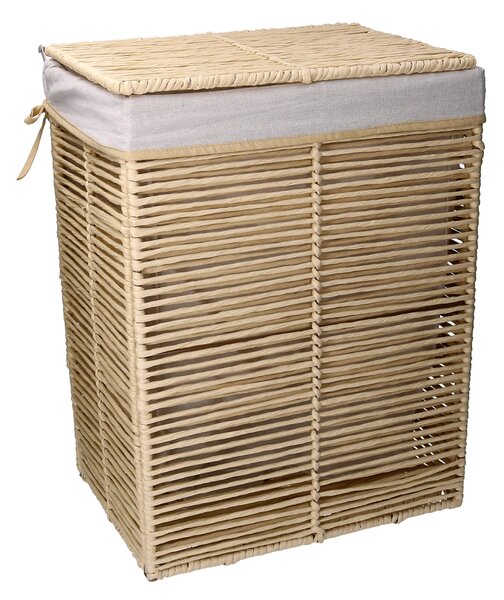 Cesto Portabiancheria paper hilary beige rettangolarepieghevole cm 30x40xh55