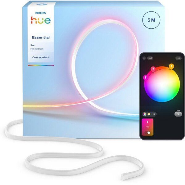 Philips Hue Flux LED Strip - 5m - Chromasync - Intense colored and natural white lighting - 1200 lumens