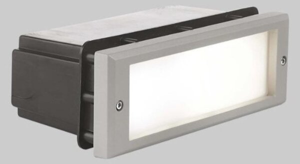 Incasso segnapasso pan international joker est123 e27 led ip65 alluminio vetro pvc - Pan International