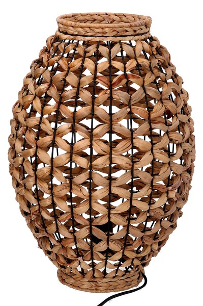 Lampada in rattan naturale con attacco cm ø25xh35,5