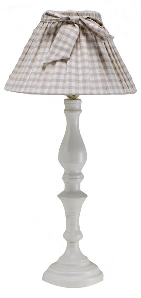 Lampada in metallo con cappello quadretti cm 30xh60