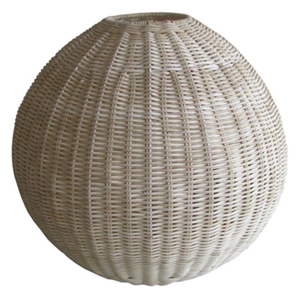 Lampadario in rattan naturale sfera cm Ø37xh37