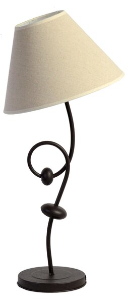 Lampada in metallo sassi ivory 28x28x57cm