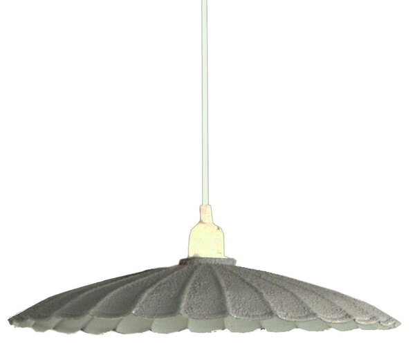 Lampadario in metallo vintage bianco/grigio con attacco cm Ø25