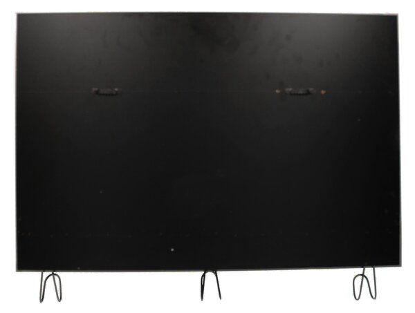 Lavagna con appendino in legno 3 posti e gessetto cm 60x40/47x8
