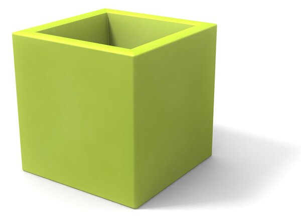 Porta vaso in polietilene MODELLO ELLENICO liscio Dimensioni 45 x45xh 45 cm uso interno esterno colore Kiwi