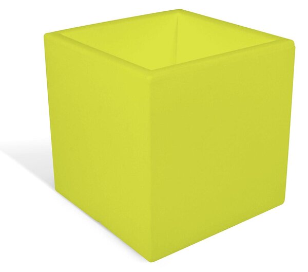 Porta vaso in polietilene MODELLO ELLENICO liscio Dimensioni 25 x25xh 25 cm uso interno esterno colore KIWI
