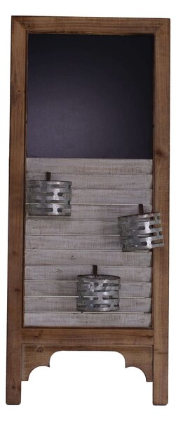 Lavagna in legno con portatutto cm 43x41,5xh100