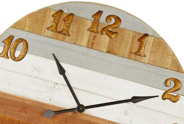 Orologio in legno bicolore cm Ø 91,5x6