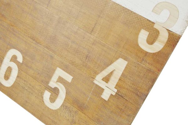 Orologio quadrato in legno cm 91,5x5,5xh91,5
