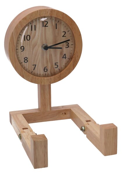Orologio in legno naturale cm 15x22,5x23