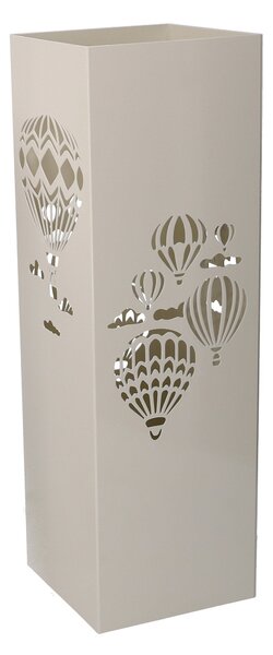 Portaombrelli in metallo mongolfiera cremaquadro cm 15,5x15,5xh49