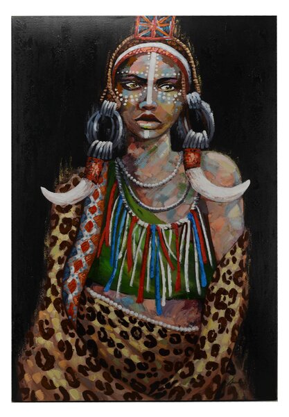 Quadro dipinto africa cm 80x120x3,5