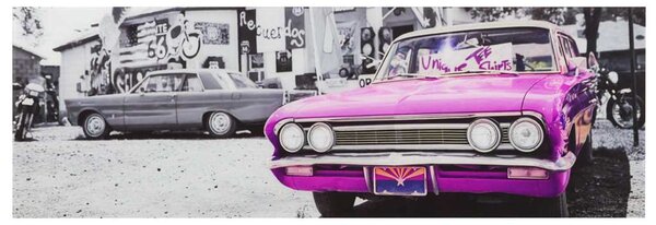 Quadro auto fucsia cm 120x40