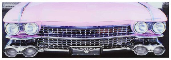 Quadro auto rosa cm 120x40