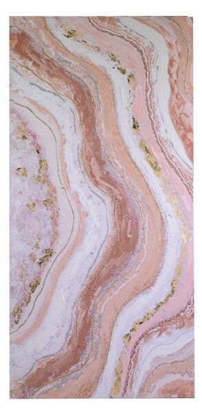 Quadro in legno rosa rettangolare cm 150x70xh3