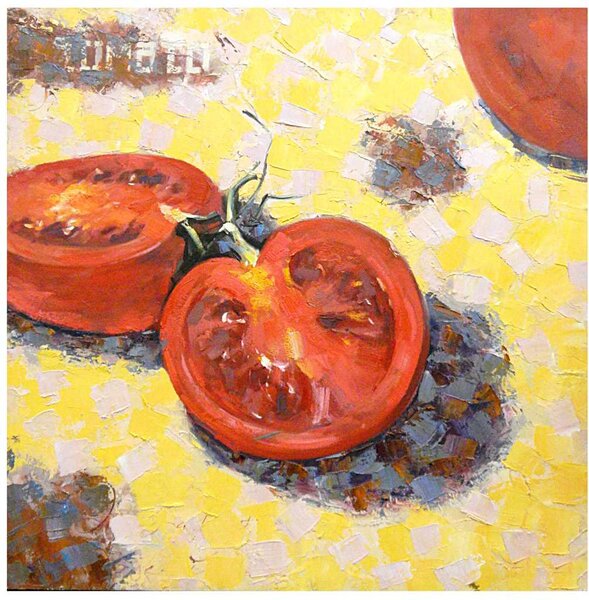 Quadro pomodori cm 80x80