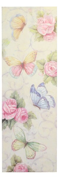 Quadro in legno farfalle cm 31x90x3