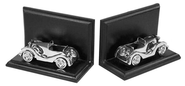 Reggilibri coppia con automobile cm 20x10xh13