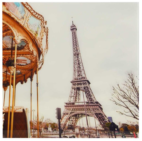 Quadro in vetro parigi cm 60x60