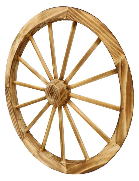 Decorazione da Parete Ruota in legno rustica cm 60x8